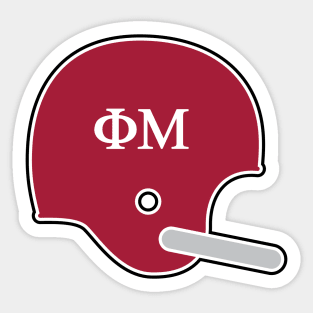 Alabama Phi Mu Retro Helmet Sticker